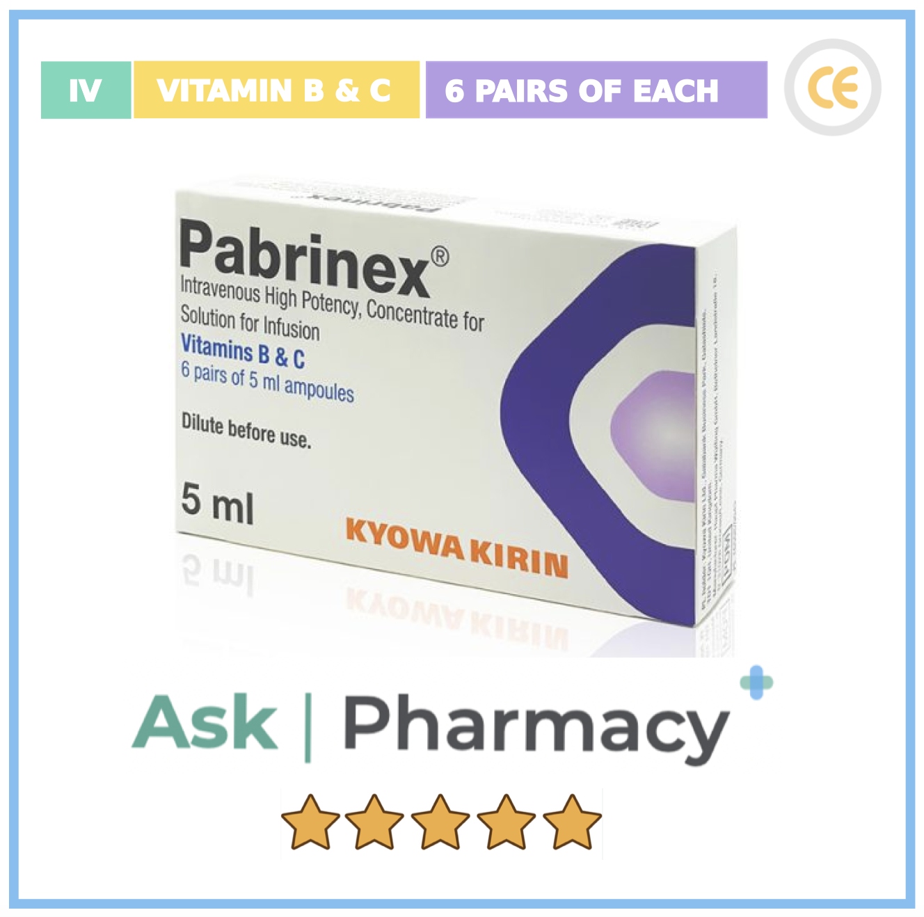 Pabrinex IV 6 dual 1 box Ask Pharmacy